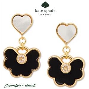 NWT ♠️ Kate Spade Mother Of Pearl Flower Drop Earrings
